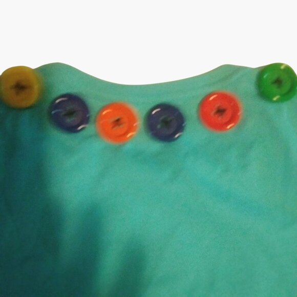 Wonder Nation Happy Graphic T Shirt Colorful Buttons XXL 2XG Girls Costume - Picture 4 of 6